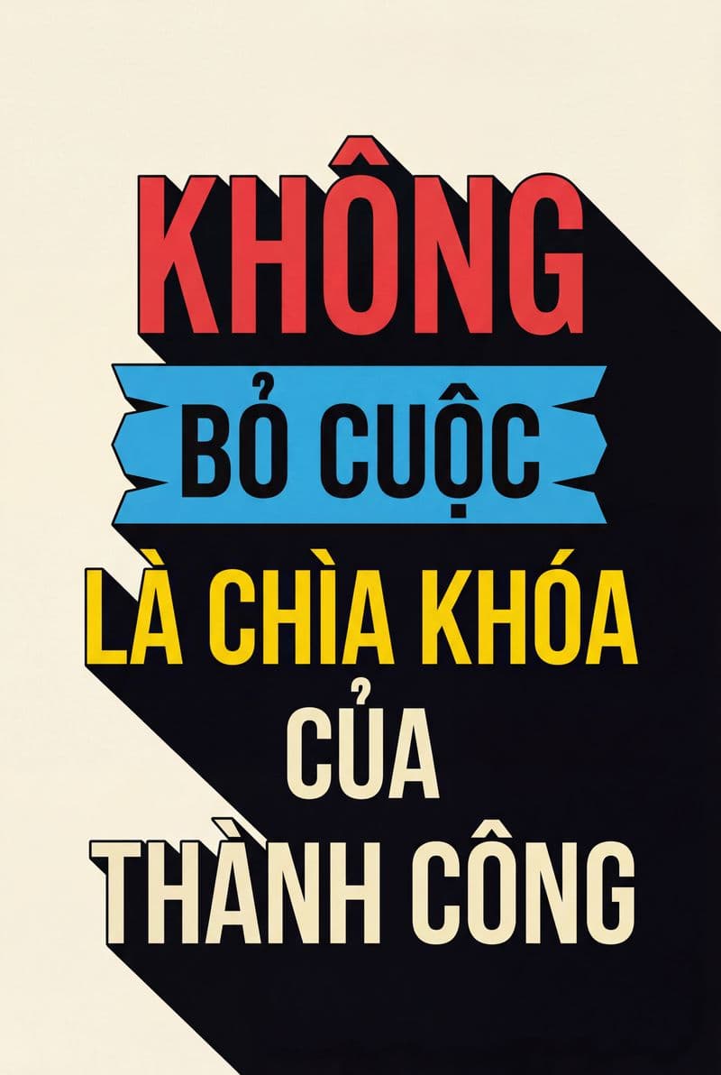 Tranh treo tường slogan động lực trang trí không gian làm việc hiện đại