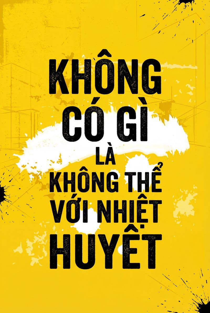 Tranh canvas slogan Không gì là không thể