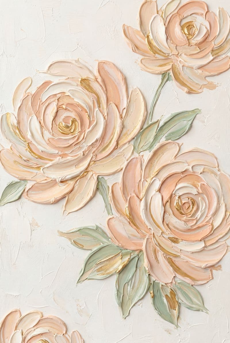 Tranh treo tường hoa trừu tượng tráng gương trang trí phòng khách hiện đại