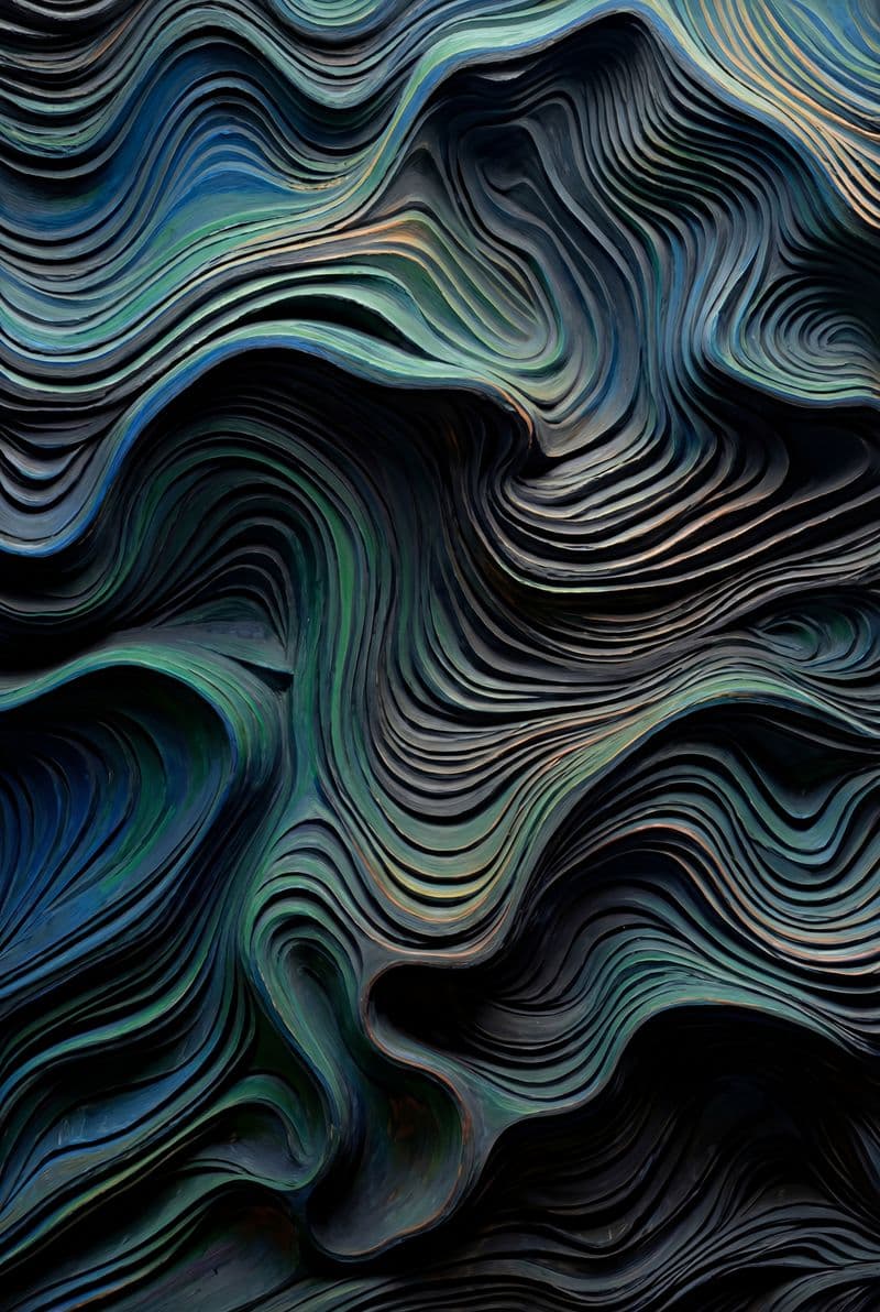 Tranh treo tường những đợt sóng đen nghệ thuật trang trí phòng khách sang trọng và đẳng cấp