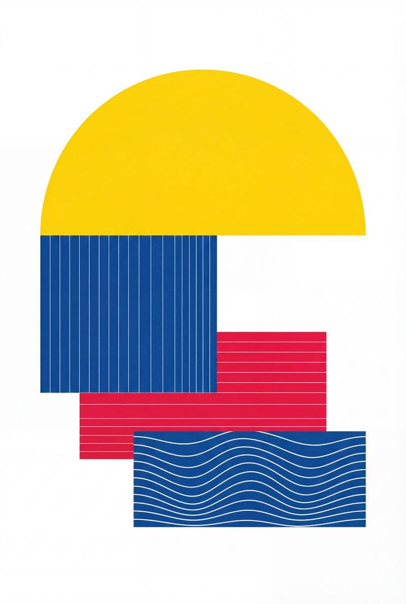 Tranh treo tường phong cách tối giản đa sắc màu trang trí phòng khách hiện đại