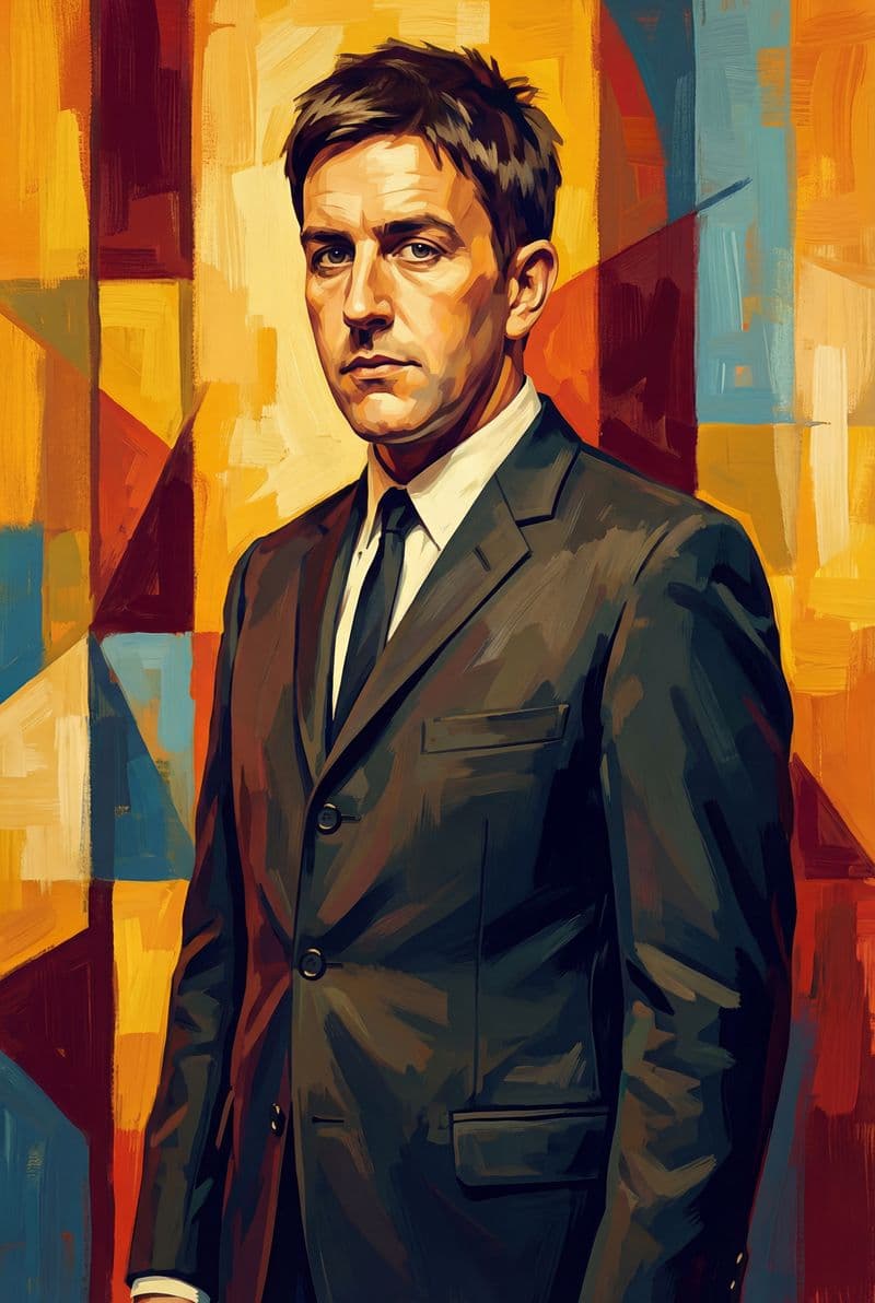 Tranh treo tường chân dung Terry Hall nhóm The Specials trang trí phòng nghe nhạc cá tính