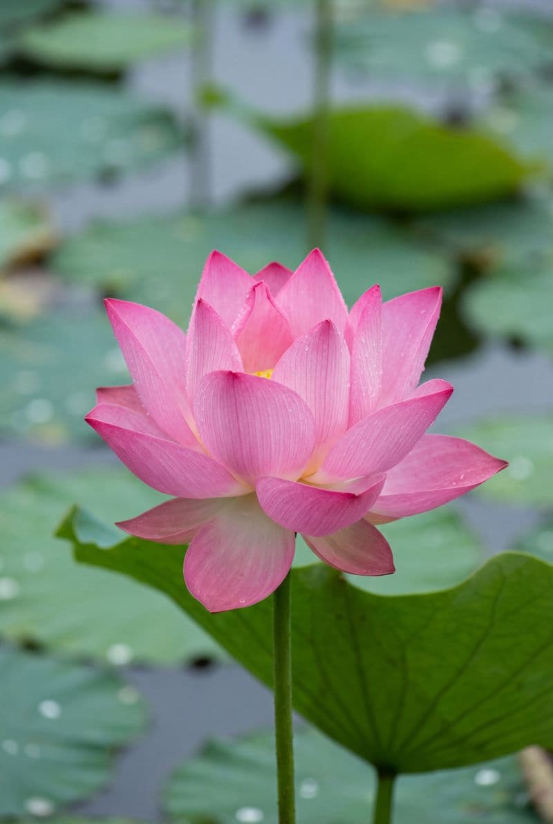 Tranh canvas hoa sen hồng nở rộ trang trí phòng khách sang trọng