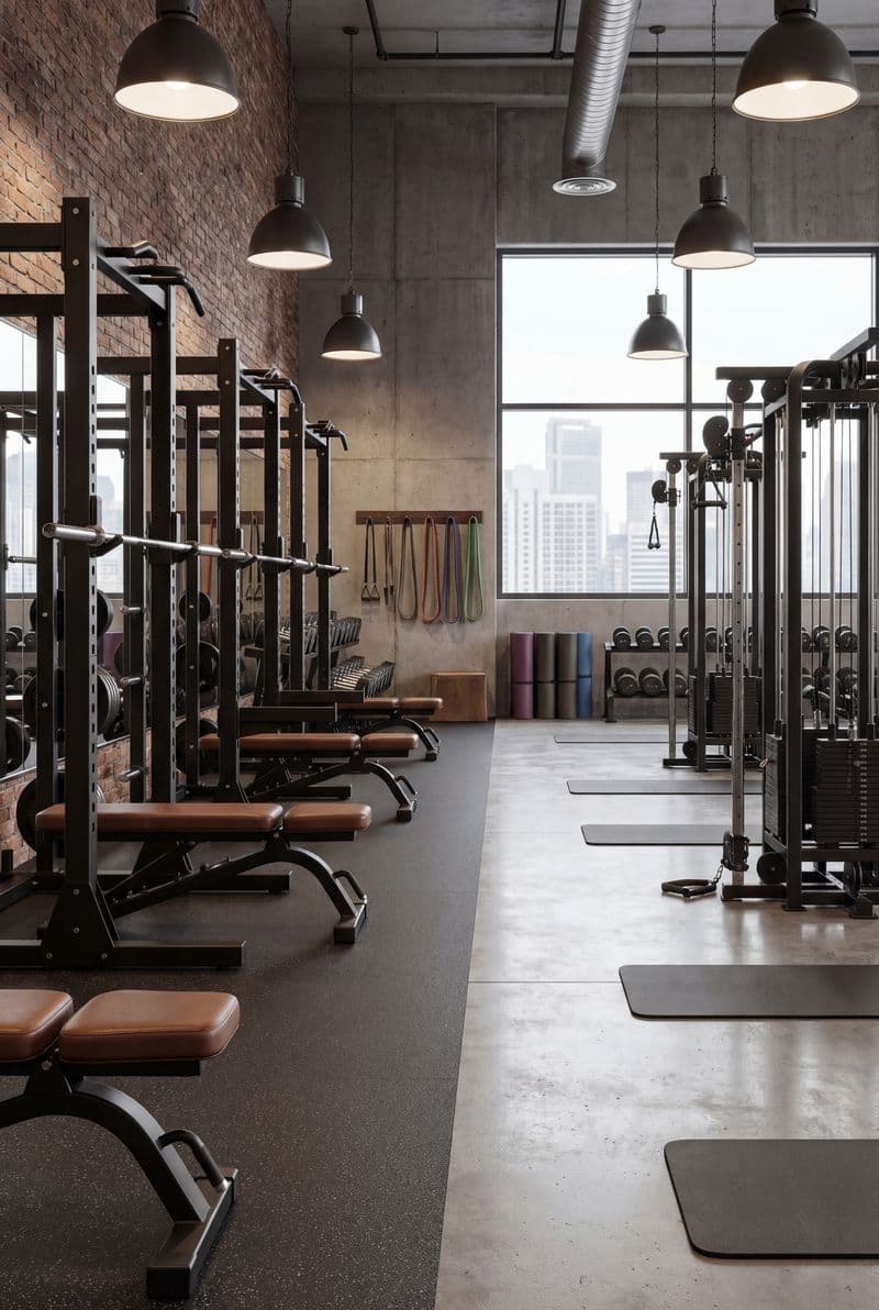 Năng lượng bứt phá trong phòng Gym thương mại