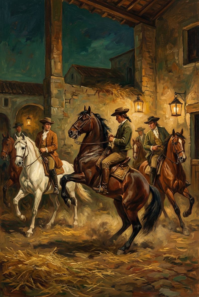 Tranh treo tường những kỵ sĩ cưỡi ngựa oai phong trang trí phòng khách sang trọng