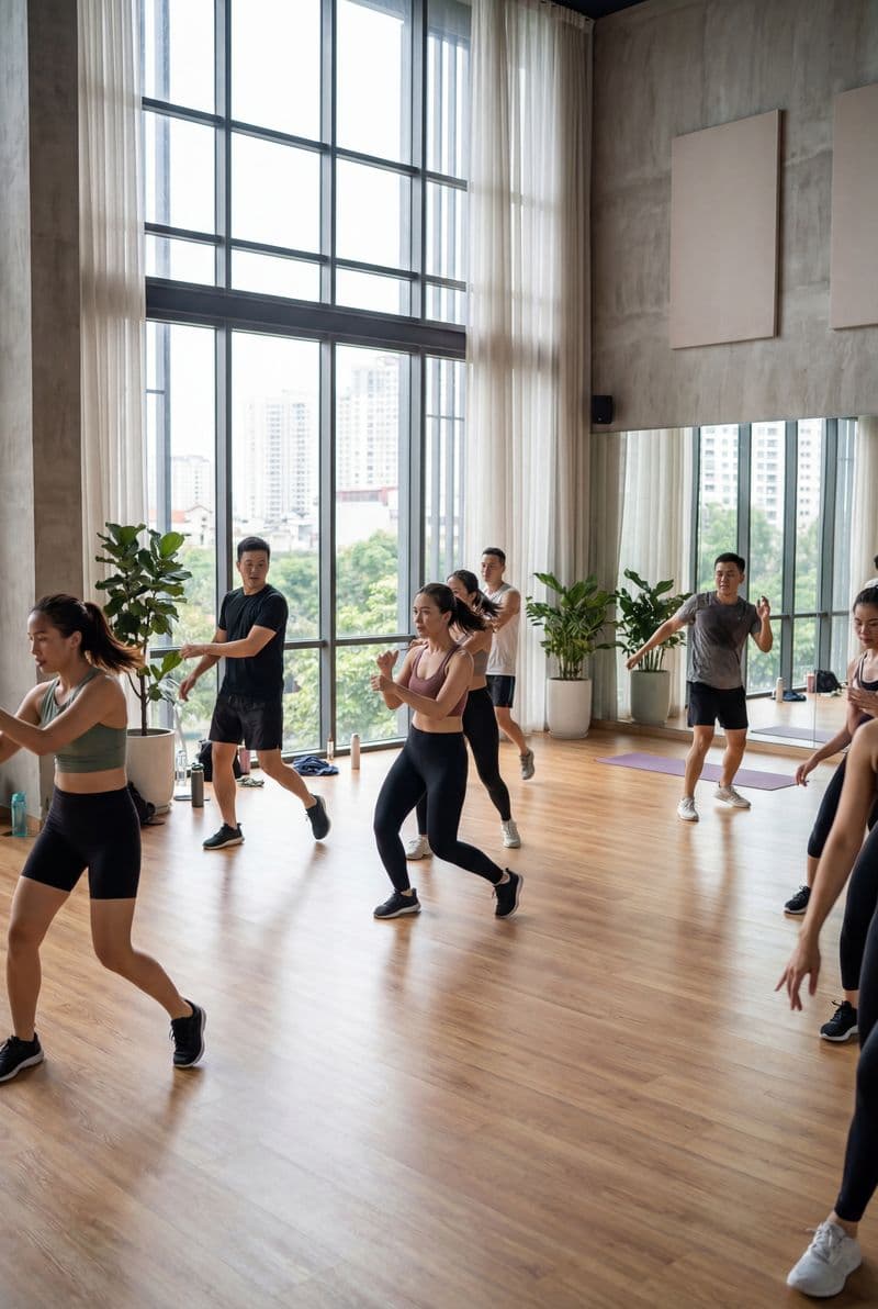 Phòng tập nhảy tại gia hiện đại