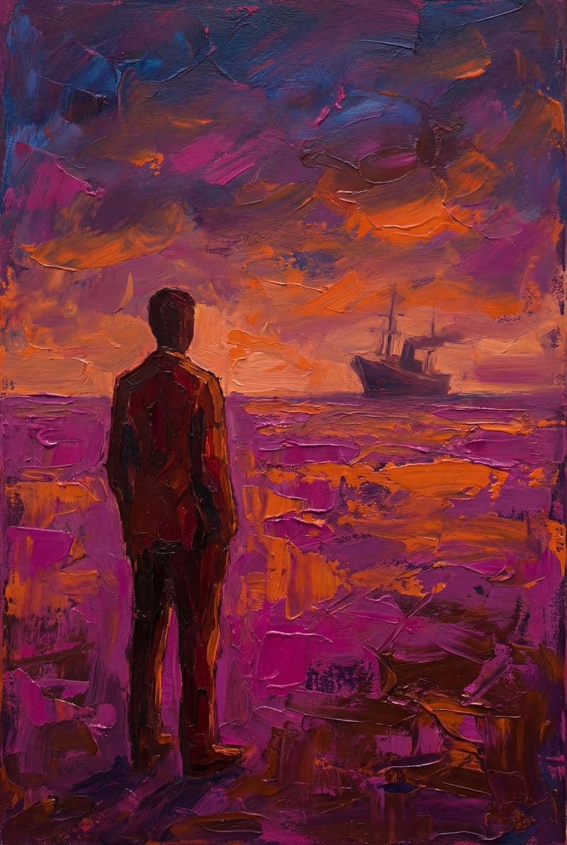 Tranh treo tường nghệ thuật trừu tượng tâm trạng trang trí phòng làm việc sang trọng