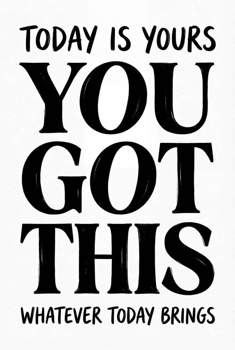 Tranh canvas trang trí chữ You Got This nét vẽ tay phóng khoáng gam màu năng lượng cho góc làm việc sáng tạo.