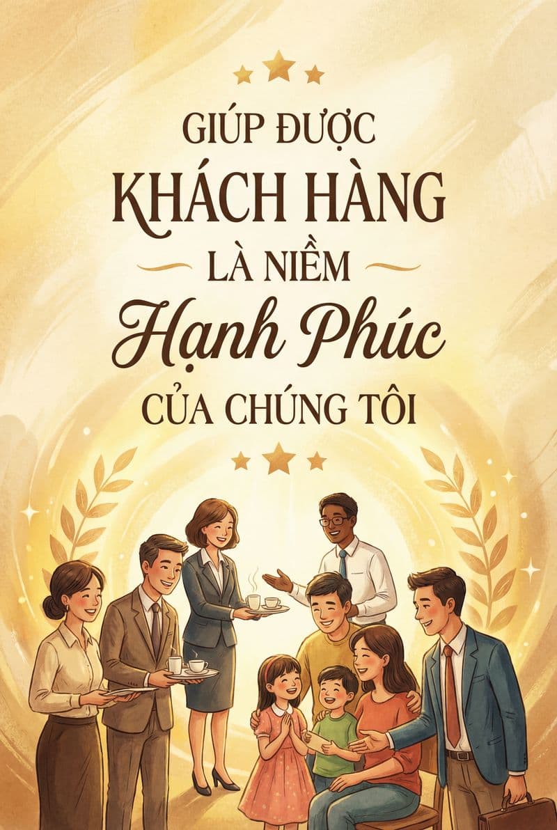 Tranh canvas động lực hình ảnh biểu trưng sự tận tâm phối màu trang nhã giàu cảm xúc phù hợp trang trí sảnh đón khách doanh nghiệp.