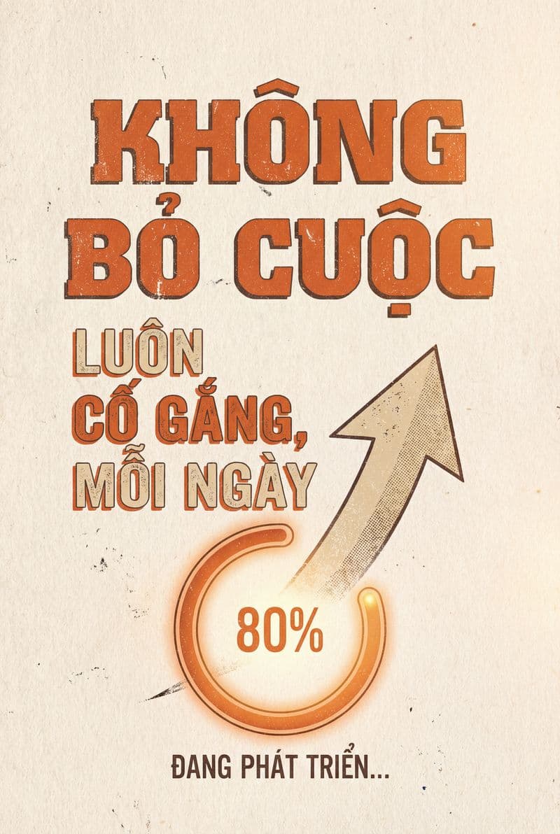 Tranh treo tường slogan truyền động lực trang trí phòng làm việc hiện đại