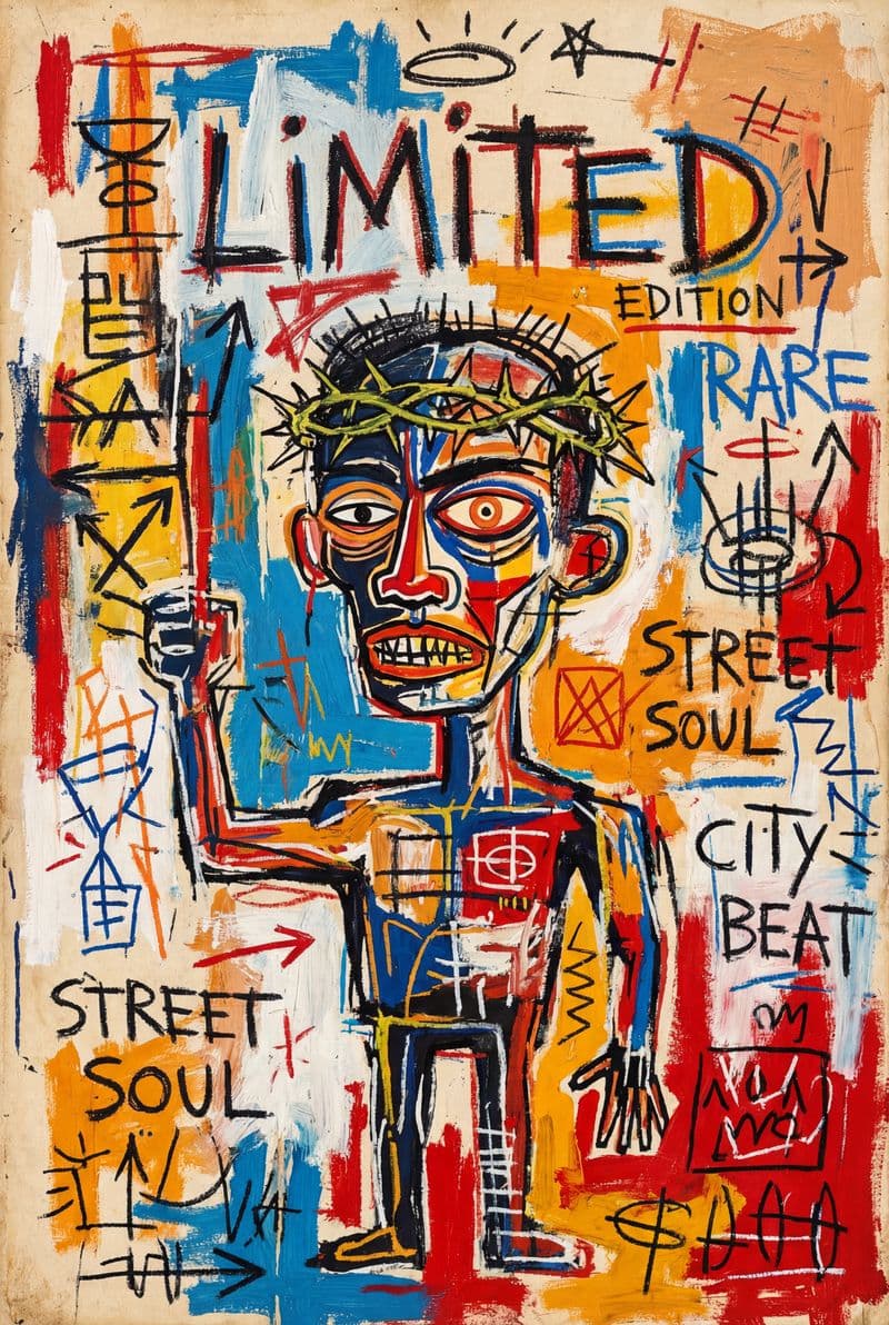 Tranh canvas đường phố hiện đại khắc họa nhịp sống đô thị rực rỡ đầy năng lượng phù hợp cho phòng khách sang trọng