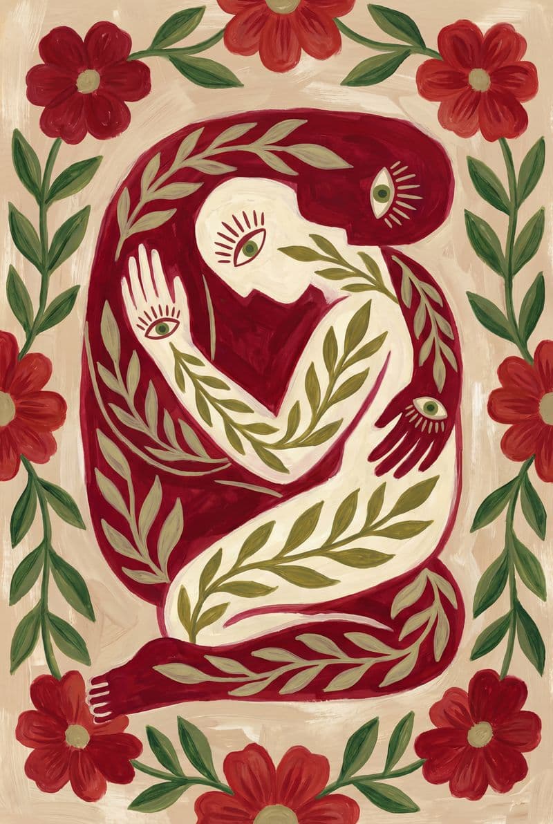 Tranh canvas cặp đôi ôm nhau tình cảm trang trí phòng ngủ lãng mạn