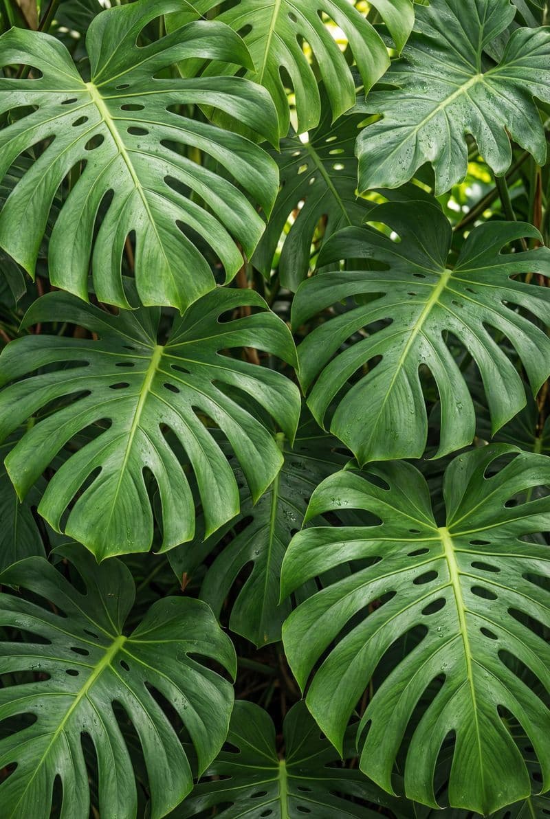 Tranh Lá Cây Xanh Mướt Trang Trí Phòng Làm Việc Sang Trọng