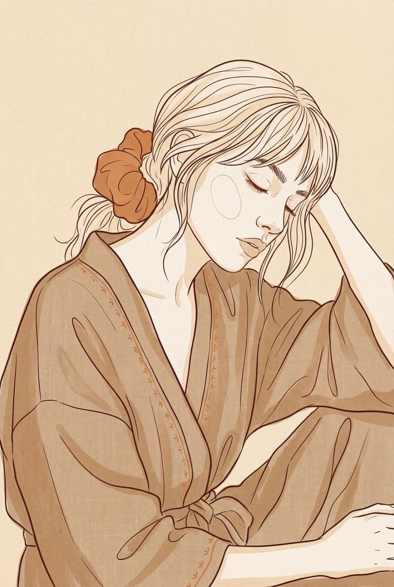 Tranh nghệ thuật Doris mô phỏng chân dung phụ nữ tinh tế với gam màu trung tính thanh lịch đem đến cảm giác bình yên sâu lắng cho không gian nội thất đương đại.