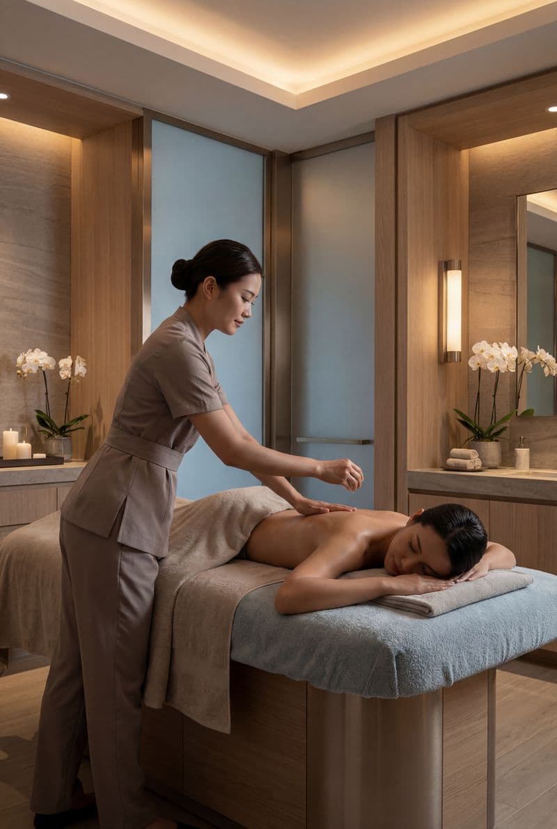 Tranh treo tường nghệ thuật spa massage trang trọng trang trí phòng làm đẹp hiện đại