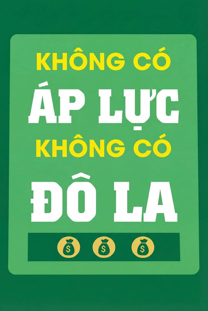 Tranh canvas chữ truyền động lực Không có áp lực không có đô la trang trí văn phòng làm việc chuyên nghiệp