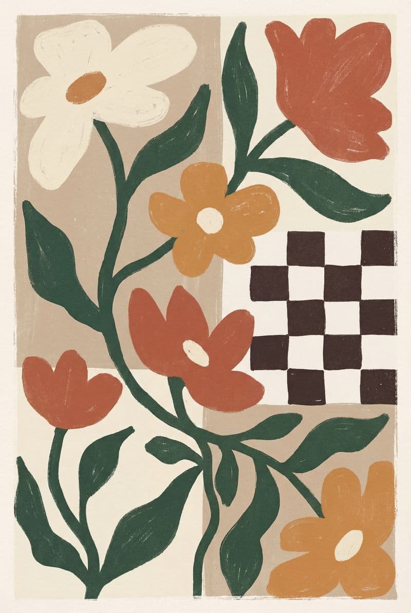 Tranh sơn dầu vintage họa tiết hoa hồng cổ điển tông màu pastel trầm mặc mang lại vẻ đẹp quý phái cho phòng khách.